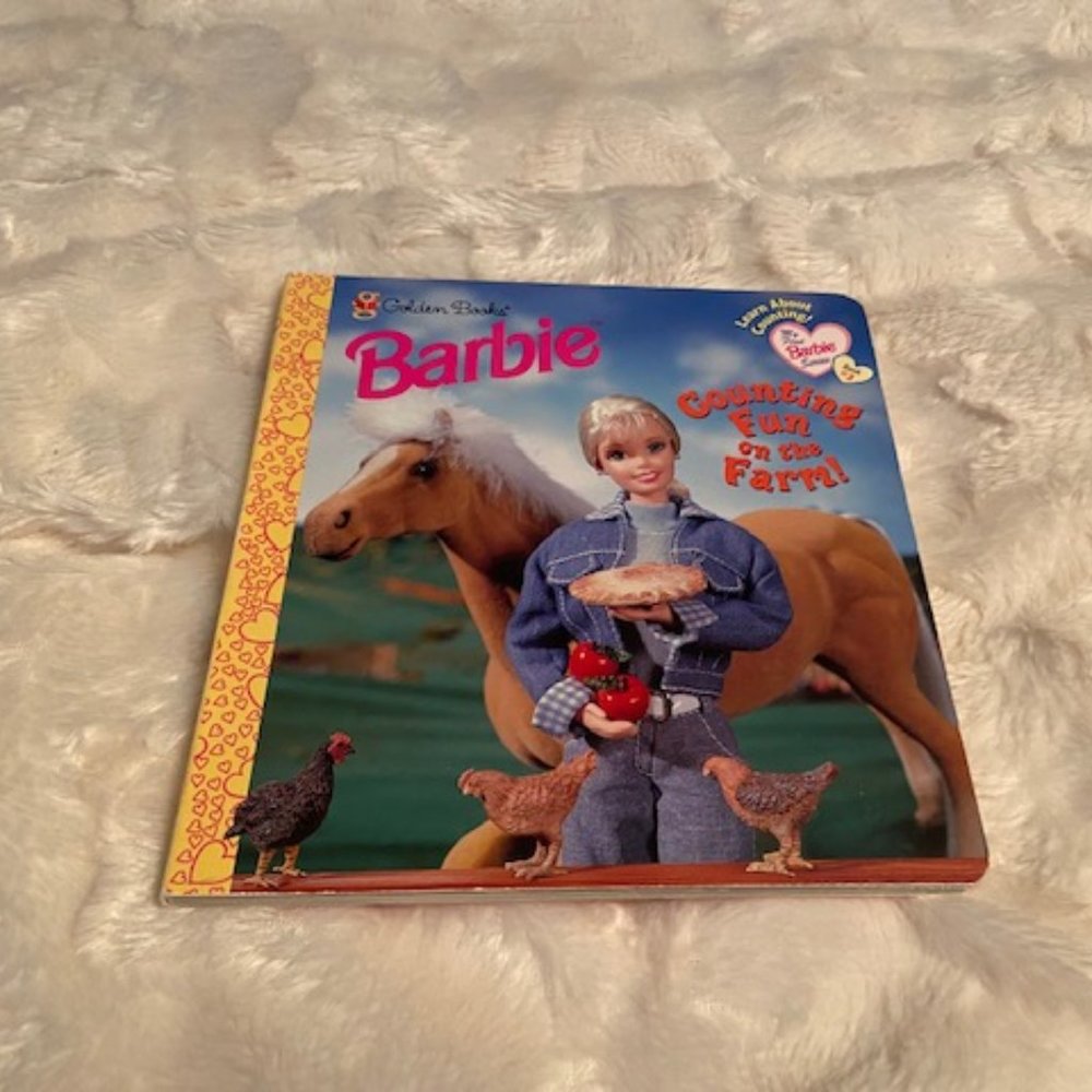 2/$30 Barbie Counting Fun on the Farm Board Book